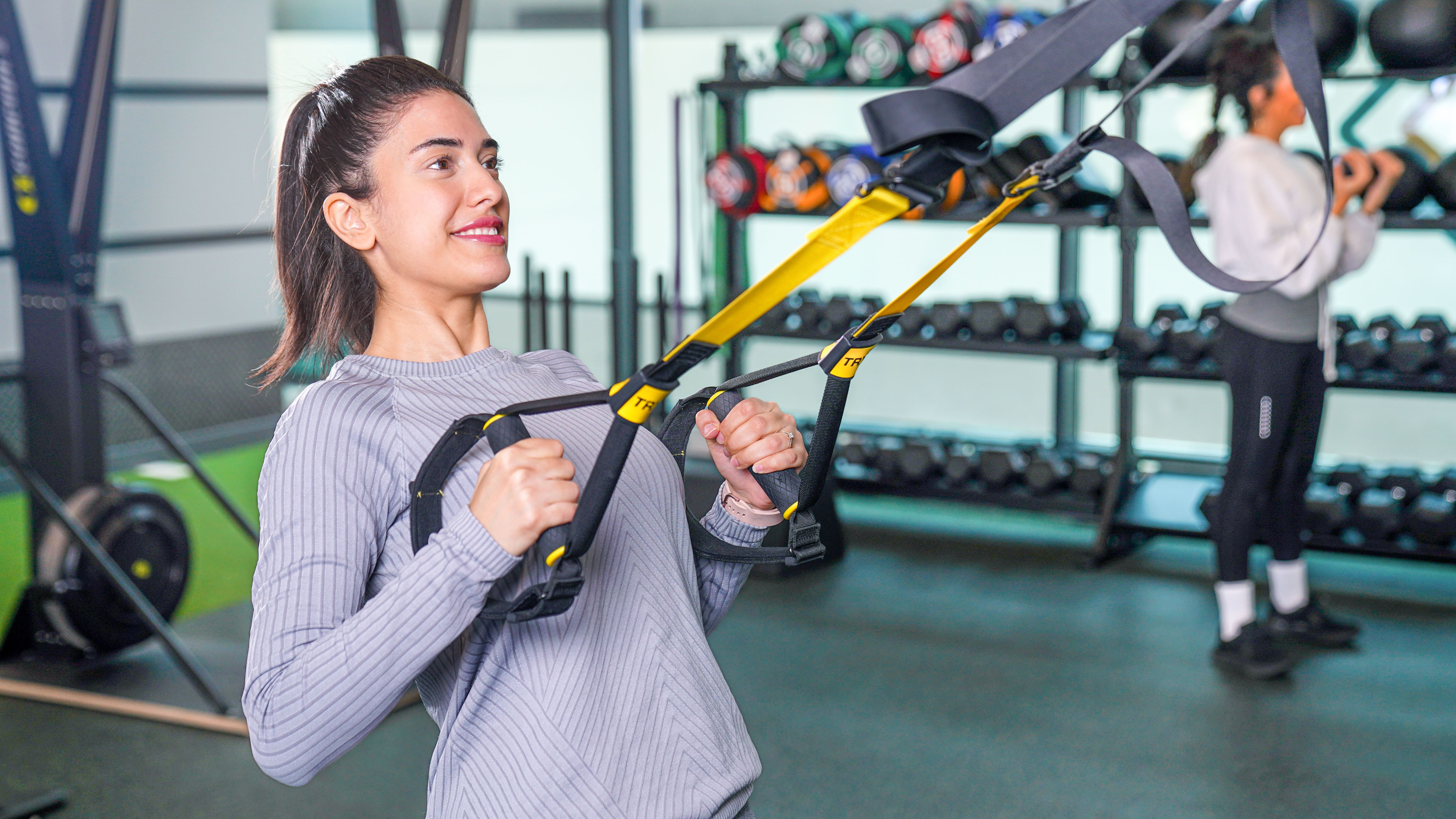 woman trx